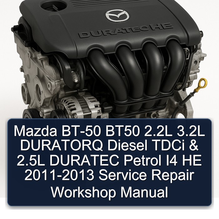 Mazda BT-50 BT50 2.2L 3.2L DURATORQ Diesel TDCi & 2.5L DURATEC Petrol I4 HE 2011-2013 Service Repair Workshop Manual