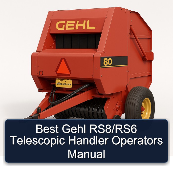 Best Gehl RS8/RS6 Telescopic Handler Operators Manual 