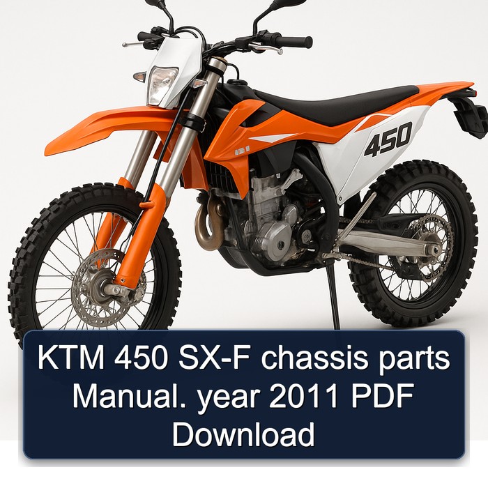 KTM 450 SX-F chassis parts Manual. year 2011 PDF Download