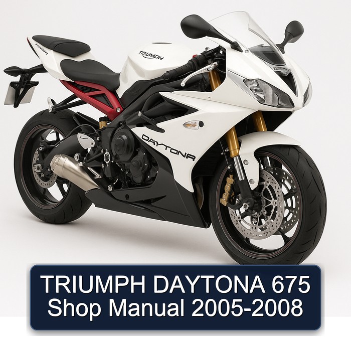 TRIUMPH DAYTONA 675 Shop Manual 2005-2008