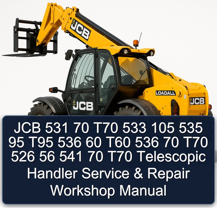 JCB 531 70 T70 533 105 535 95 T95 536 60 T60 536 70 T70 526 56 541 70 T70 Telescopic Handler Service & Repair Workshop Manual
