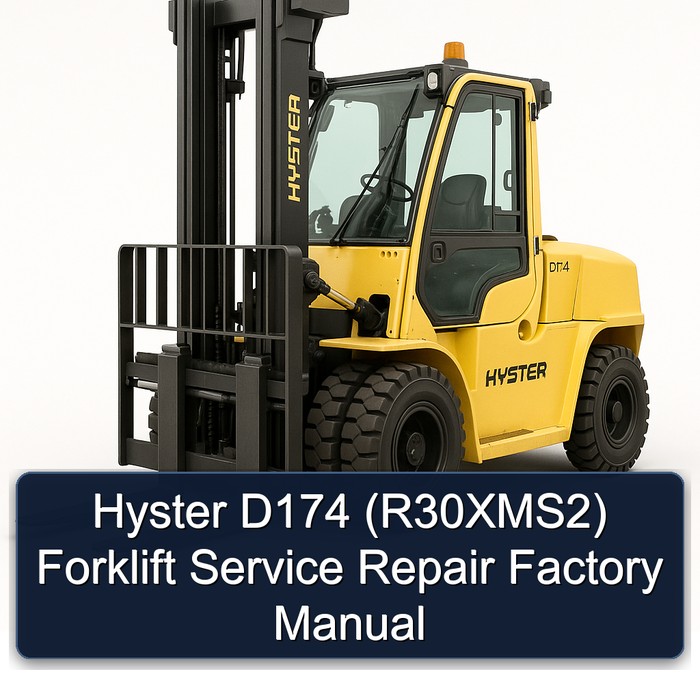 Manual de Servicio y Reparación de la Carretilla Elevadora Hyster D174 (R30XMS2) - Fábrica