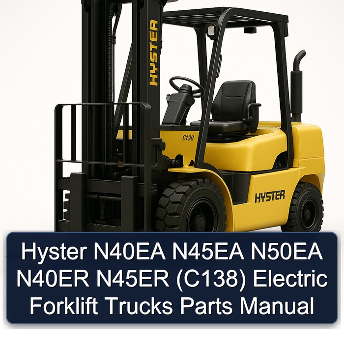 Ersatzteilhandbuch für Hyster N40EA, N45EA, N50EA, N40ER, N45ER (C138) Elektro-Gabelstapler