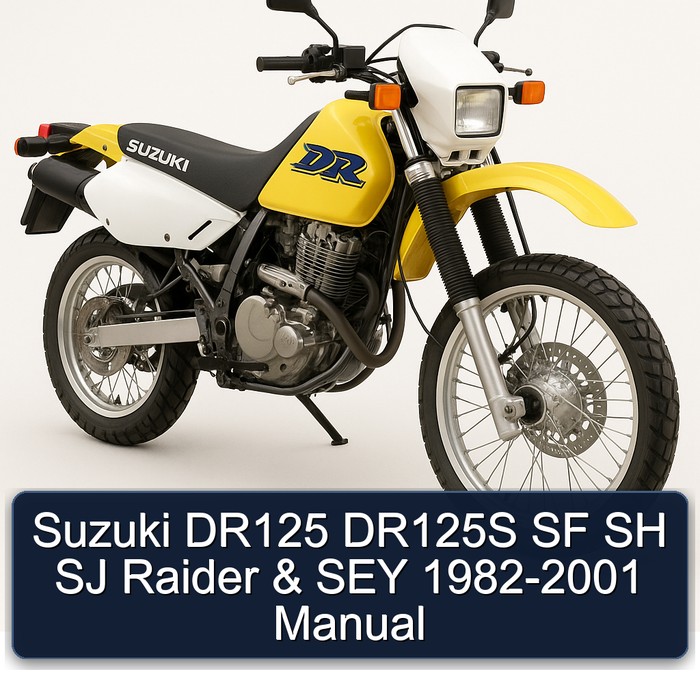 Suzuki DR125 DR125S SF SH SJ Raider & SEY 1982-2001 Manual