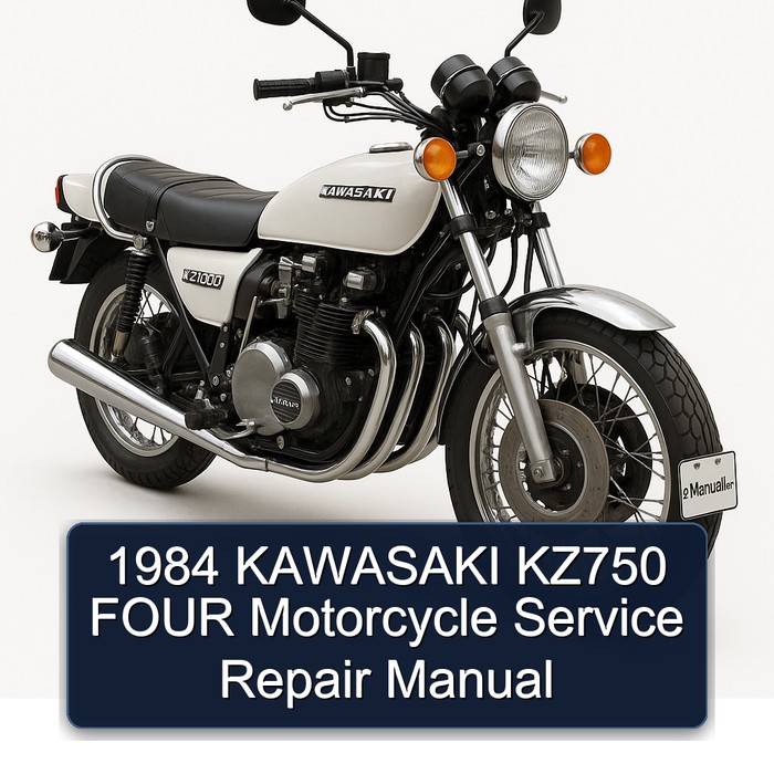 1984 KAWASAKI KZ750 FOUR Motorcycle Manual de servicio y reparación