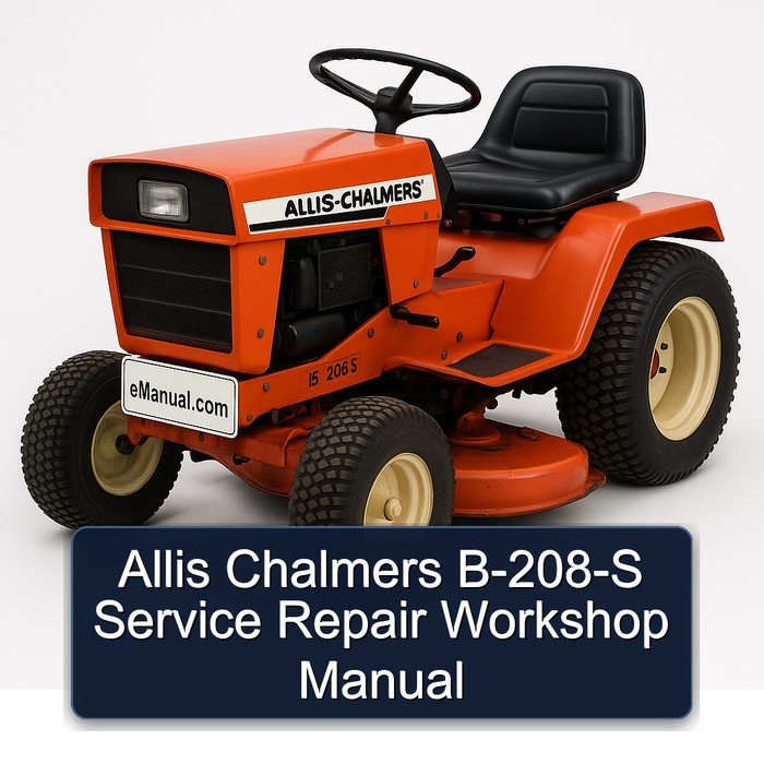 Allis Chalmers B-208-S Service Repair Workshop Manual