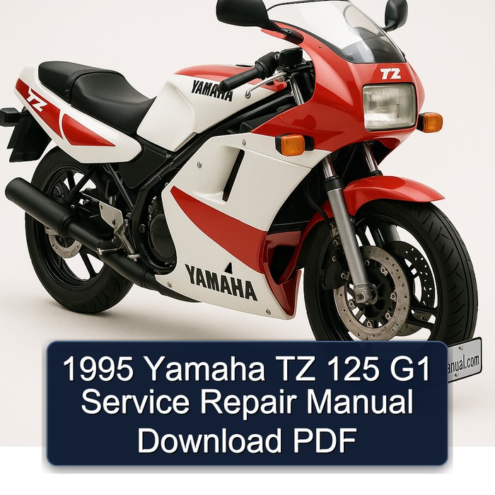 1995 Yamaha TZ 125 G1 Manual de servicio y reparación Download PDF
