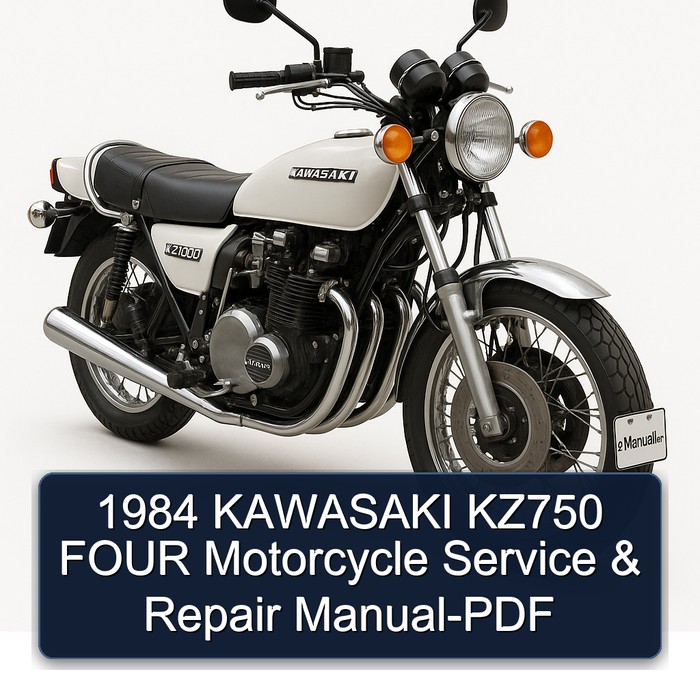 1984 KAWASAKI KZ750 FOUR Motorcycle Manual de servicio y reparación-PDF