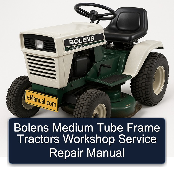 Manual de Servicio y Reparación para Tractores Bolens de Chasis Tubular Mediano