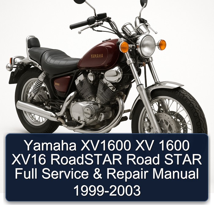 Yamaha XV1600 XV 1600 XV16 RoadSTAR Road STAR Full Manual de servicio y reparación 1999-2003