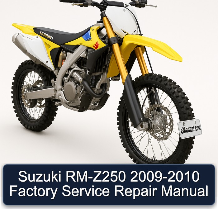 Suzuki RM-Z250 2009-2010 Factory Manual de servicio y reparación