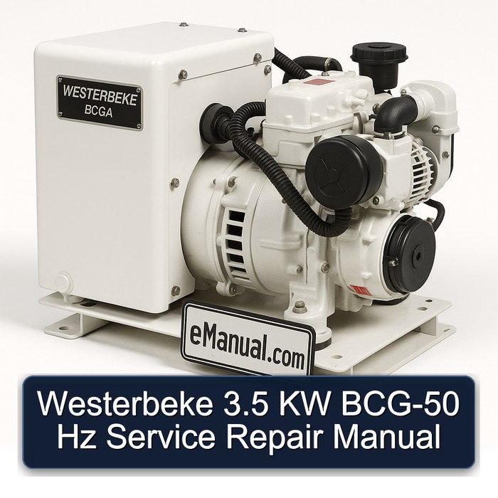 Westerbeke 3.5 KW BCG-50 Hz Service Repair Manual
