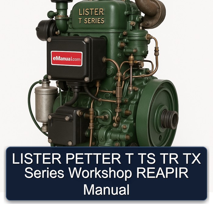Manual de Reparación de Talleres LISTER PETTER T, TS, TR y TX Series