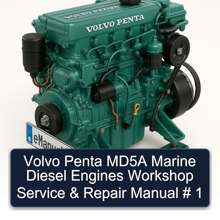 Volvo Penta MD5A Marine Diesel Engines Workshop Manual de servicio y reparación # 1