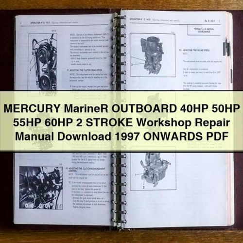 Manual de Reparación - Motores Fuera de Borda Mercury 2 Tiempos (40-60 HP, 1997 en adelante)