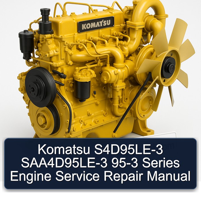 Komatsu S4D95LE-3 SAA4D95LE-3 95-3 Series Engine Service Repair Manual 