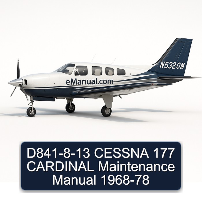 D841-8-13 CESSNA 177 CARDINAL Maintenance Manual 1968-78