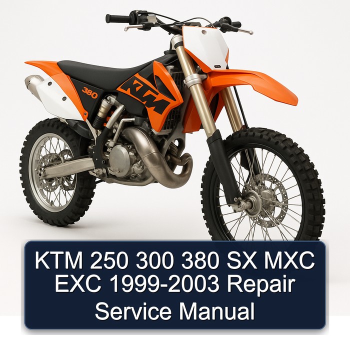 KTM 250 300 380 SX MXC EXC 1999-2003 Repair Service Manual