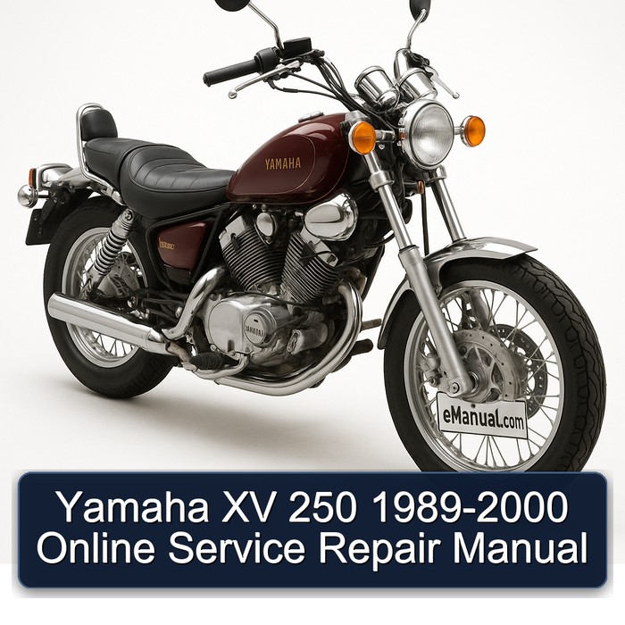 Yamaha XV 250 1989-2000 Online Manual de servicio y reparación