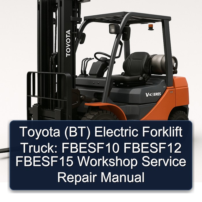 Toyota (BT) Electric Forklift Truck: FBESF10 FBESF12 FBESF15 Workshop Manual de servicio y reparación