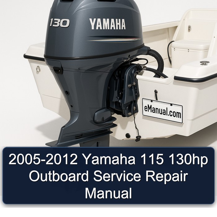 2005-2012 Yamaha 115 130hp Outboard Manual de servicio y reparación