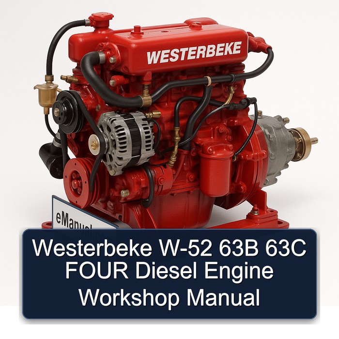 Westerbeke W-52 63B 63C FOUR Diesel Engine Workshop Manual