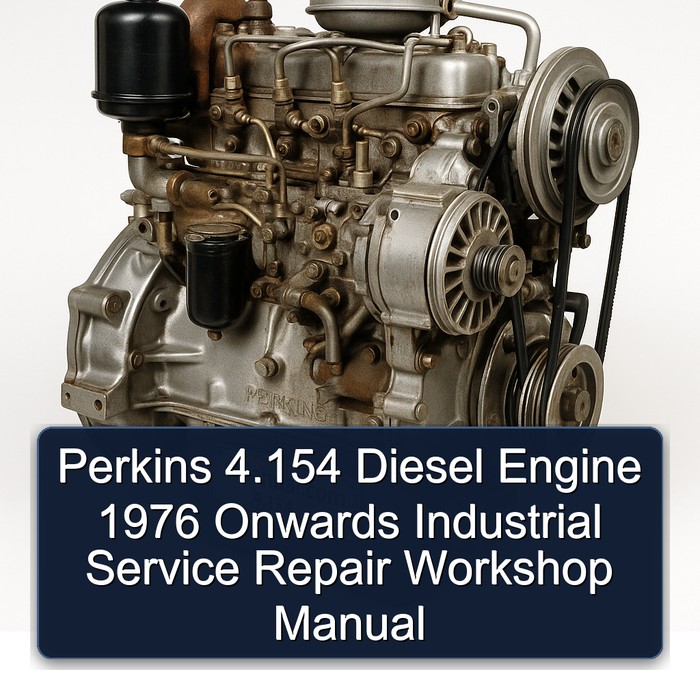 Perkins 4.154 Diesel Engine 1976 Onwards Industrial Service Repair Workshop Manual