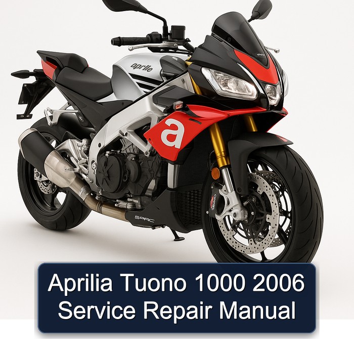Aprilia Tuono 1000 2006 Manual de servicio y reparación