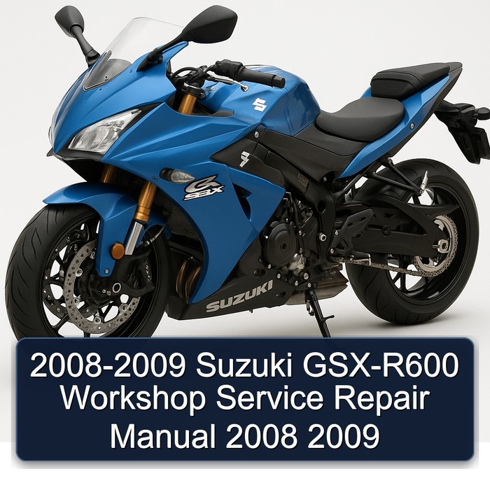 2008-2009 Suzuki GSX-R600 Workshop Manual de servicio y reparación 2008 2009