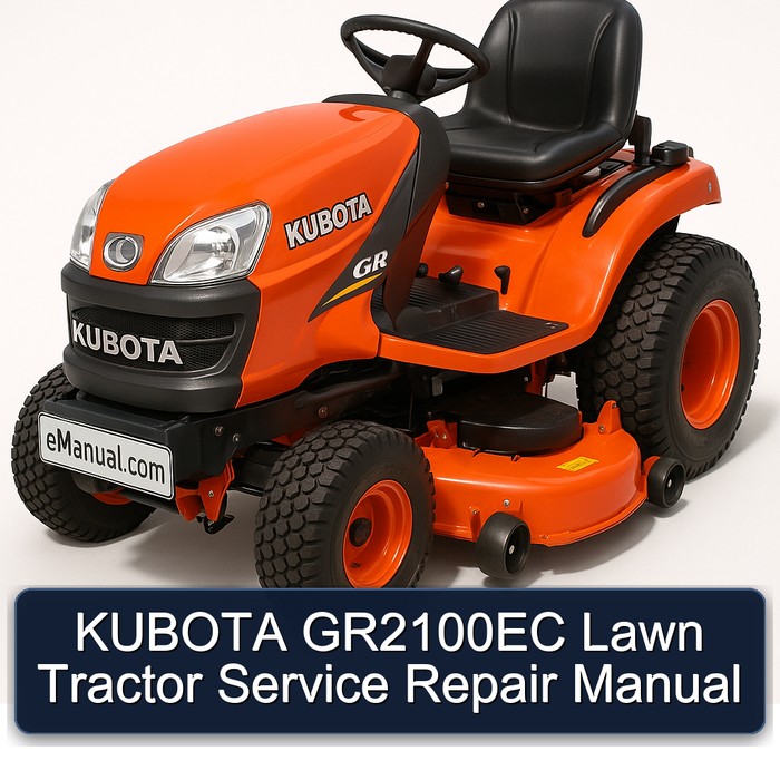 KUBOTA GR2100EC Lawn Tractor Service Repair Manual