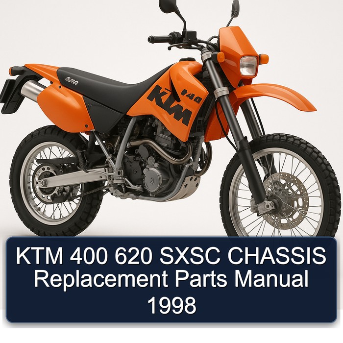 KTM 400 620 SXSC CHASSIS Replacement Parts Manual 1998