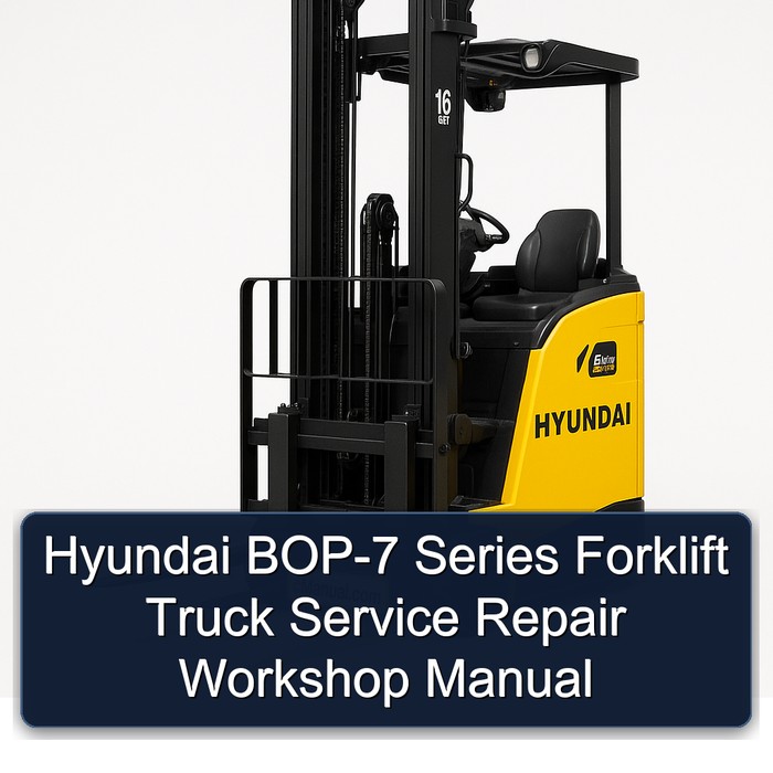 Manual de Servicio y Reparación de Montacargas Hyundai BOP-7