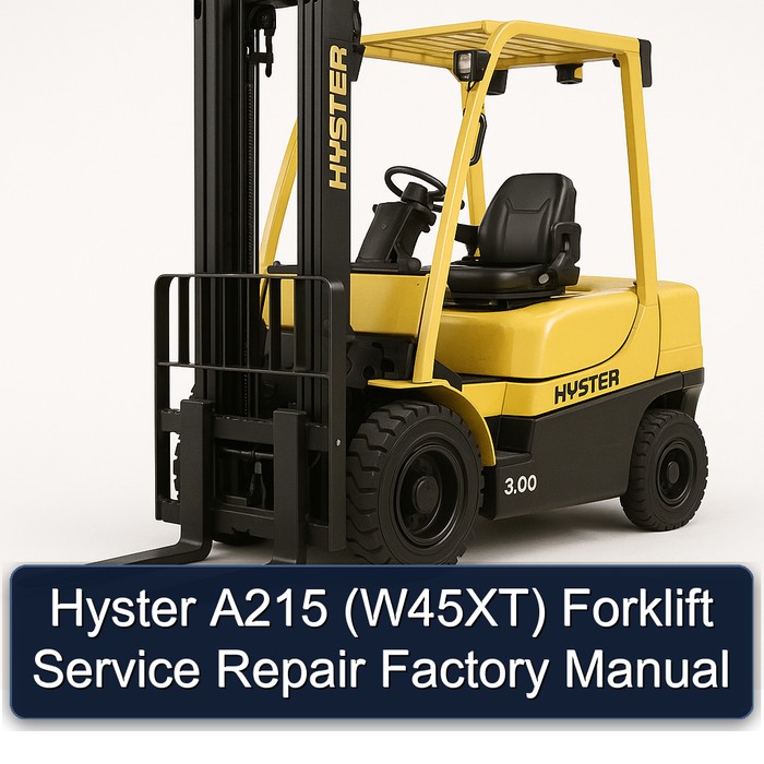 Manual de Servicio y Reparación de la Carretilla Elevadora Hyster A215 (W45XT)