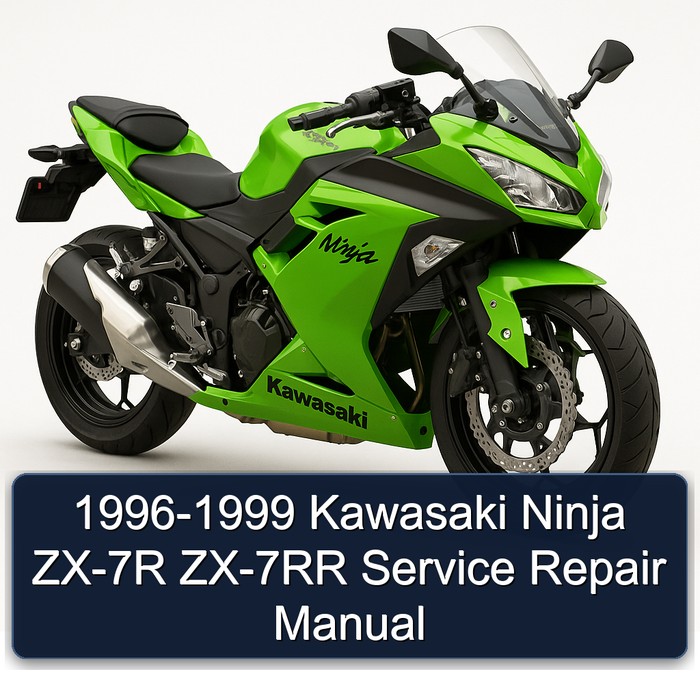 1996-1999 Kawasaki Ninja ZX-7R ZX-7RR Manual de servicio y reparación
