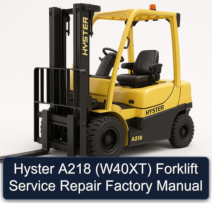 Hyster A218 (W40XT) Gabelstapler-Service- und Reparaturhandbuch