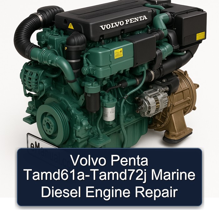 Volvo Penta Tamd61a-Tamd72j Marine Diesel Engine Repair