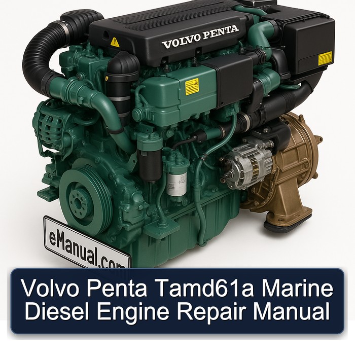 Volvo Penta Tamd61a Marine Diesel Engine Repair Manual 
