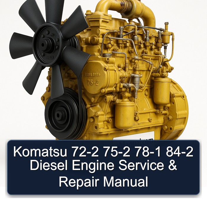 Komatsu 72-2 75-2 78-1 84-2 Diesel Engine Manual de servicio y reparación