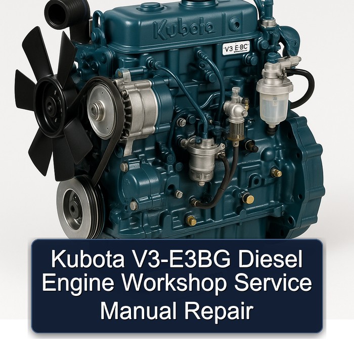 Manual de Servicio y Reparación del Motor Diesel Kubota V3-E3BG