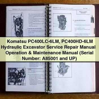 Komatsu PC400LC-6LM PC400HD-6LM Hydraulic Excavator Workshop Service Repair Manual PDF Download