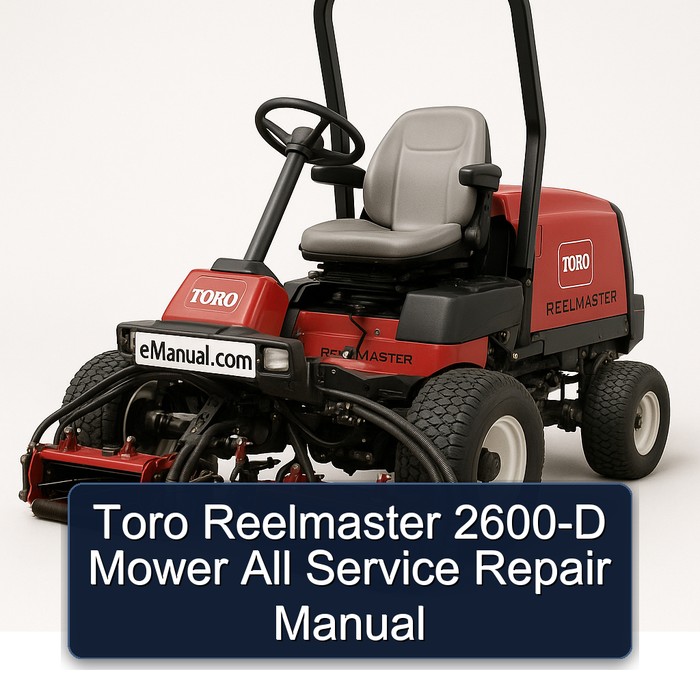 Toro Reelmaster 2600-D Mäher: Service- und Reparaturhandbuch