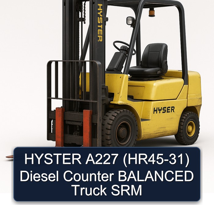 HYSTER A227 (HR45-31) Diesel Counter BALANCED Truck SRM