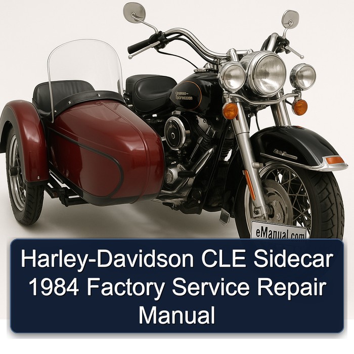 Harley-Davidson CLE Sidecar 1984 Factory Service Repair Manual