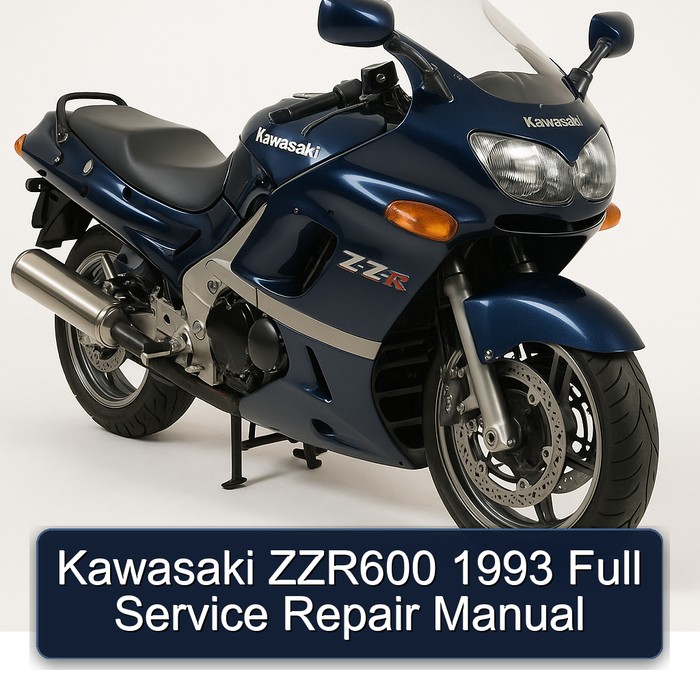 Kawasaki ZZR600 1993 Full Manual de servicio y reparación