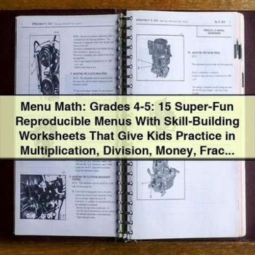 Menu Math (Grades 4-5): Reproducible Menus and Worksheets for Multiplication, Division, and Money Practice PDF Download