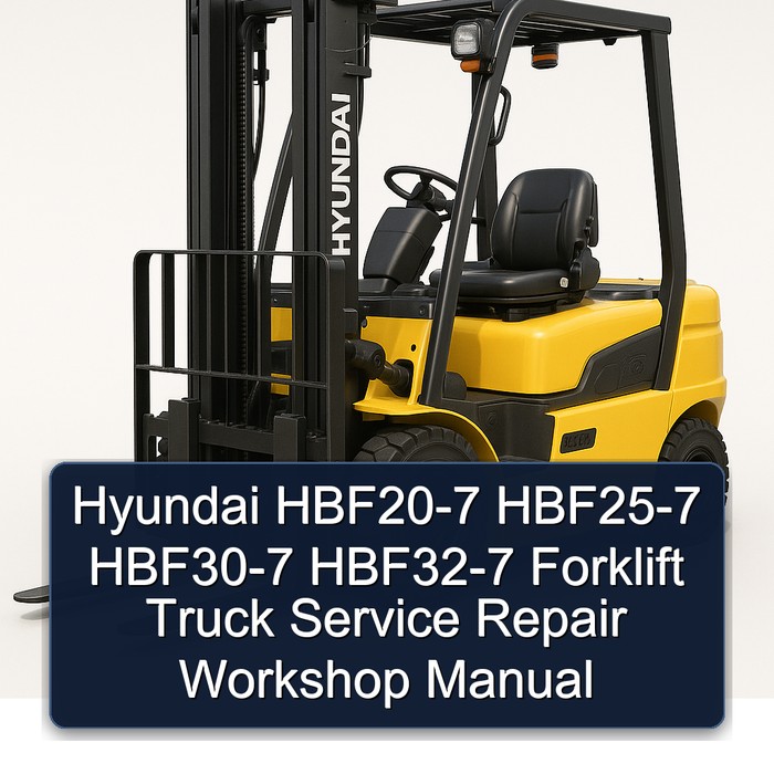 Hyundai HBF20-7 HBF25-7 HBF30-7 HBF32-7 Forklift Truck Service Repair Workshop Manual