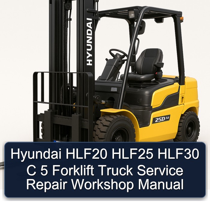 Manual de Servicio y Reparación de Montacargas Hyundai HLF20, HLF25, HLF30 C 5