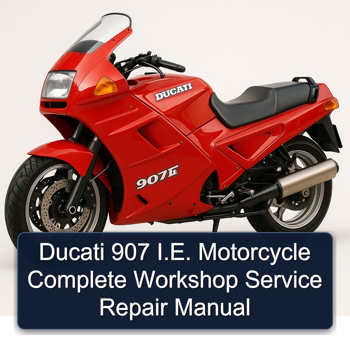 Ducati 907 I.E. Motorcycle Manual completo de servicio y reparación del taller