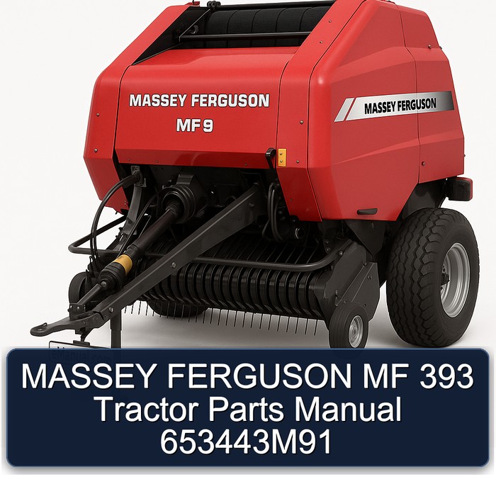 MASSEY FERGUSON MF 393 Tractor Parts Manual 653443M91  