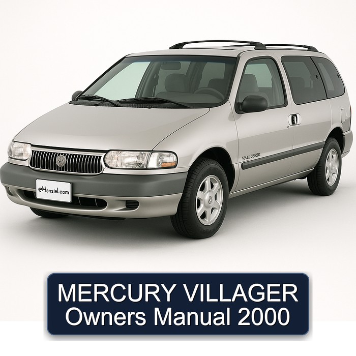 MERCURY VILLAGER Owners Manual 2000